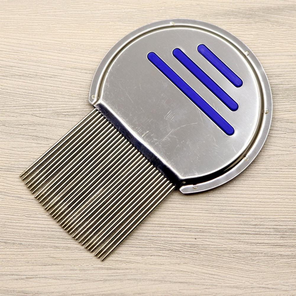 1/2Pcs Stainless Steel Flea Comb Dogs Lice Combs and Head Lice Nit Comb Flea Combs for Dog Cat Threaded Comb Grooming Tooth