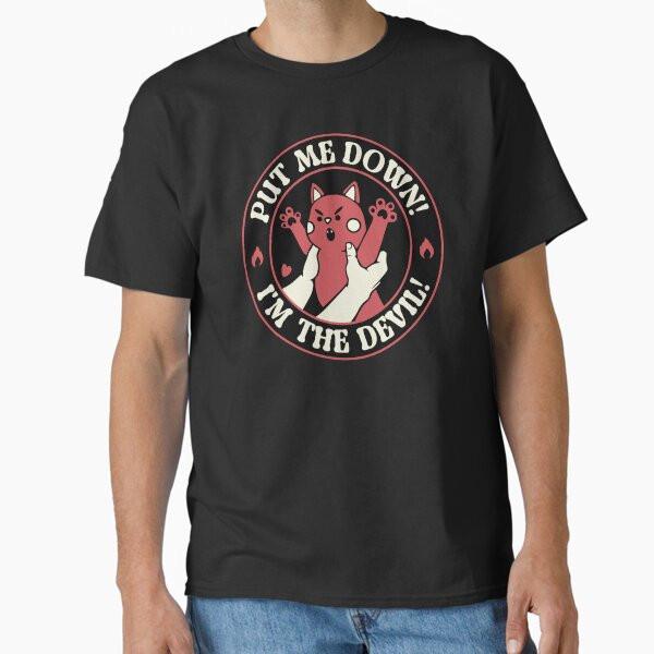 Put Me Down Im The Devil Cat by Tobe Fonseca Classic T Shirt XXXL