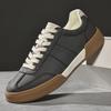 Men's Retro Leather Trainers: Versatile, Lightweight, Wear-Resistant Skate Loafers