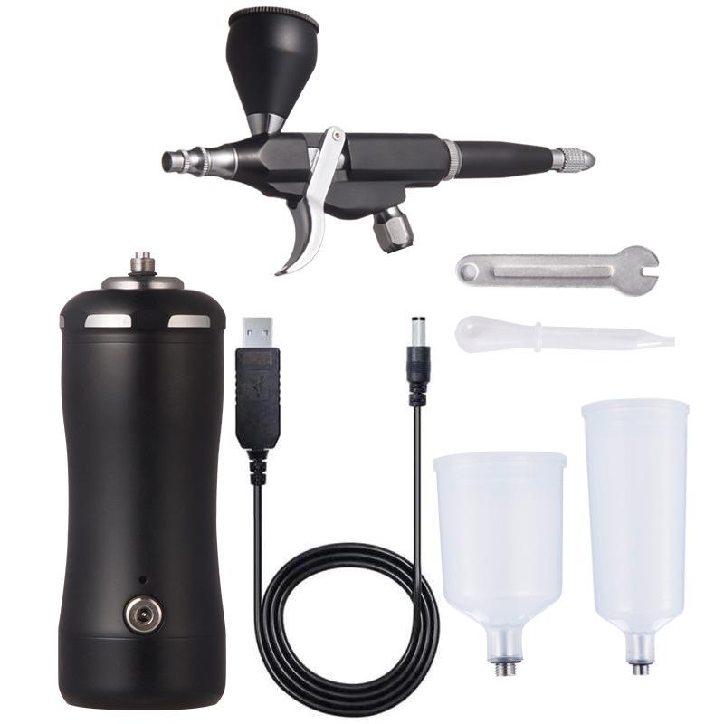 Electric Rechargeable Airbrush for Models, Makeup, Nail Art, Crafts, Hair, Cake, Furniture Repair.
