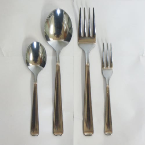 Nagao Hakaku Dinner Cutlery Set, 8 Pieces, Stainless Steel, Dishwasher Safe, Made in Japan