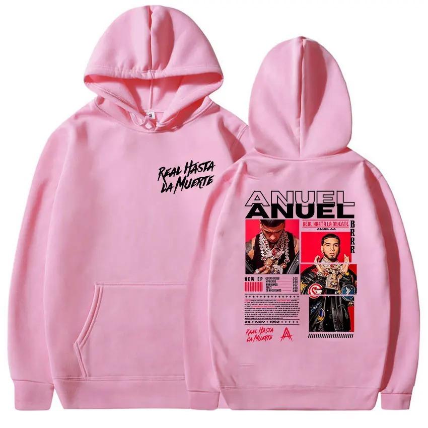 Anuel AA hot product New Model personality Clothes hoodies Oversized Unisex High-end Luxury hot product Streetwear Trendy Cotton Y2k Short Sleeves 