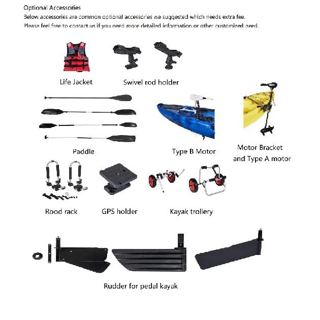 Fishing Direction Rudder Plastic for Kayak Accessory Direction Control System Pedal Kayak ABS Plastic Rudder Kit