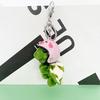 Breloc Plușat Broască Țestoasă Yousheng cu Cască Inel Metalic Amuzant Moale Pufoasă Ornament pentru Rucsac Anti-pierdere Drăguț Animal Breloc Accesorii Geantă