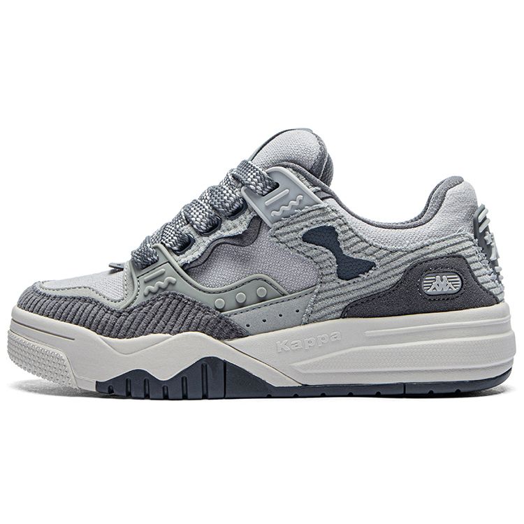 Kappa Thick Sole Comfortable Wear-Resistant Versatile Casual Fashion Sneakers Low-Top Skate Shoes Unisex Sneakers Gray K0DY5CC16-138