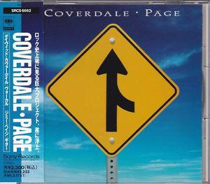 

CD COVERDALE PAGE COVERDALEPAGE SRCS6662 Sony Records 1993 Japan Rock