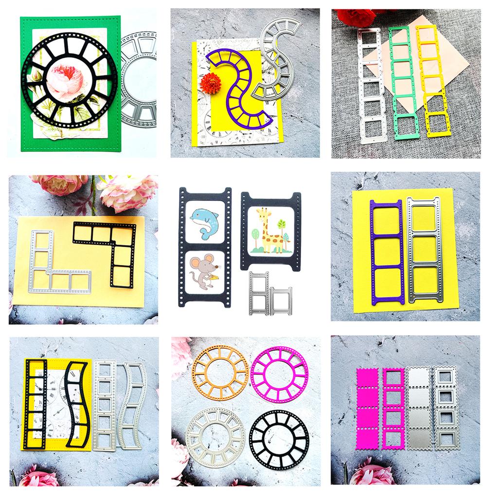 Rahmen Metall-Stanzformen Schablonen für DIY Scrapbooking Dekoratives Prägepapierkarten-Schablone Dekoratives Stanzteil