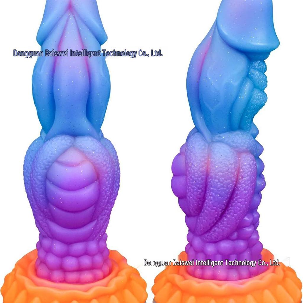 Luminous Silicone Irregular-Shaped Anal Plug Soft Flesh Erotic Toy SM Adult Masturbation Stick