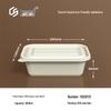 1000ml Square Biodegradable Takeout Containers
