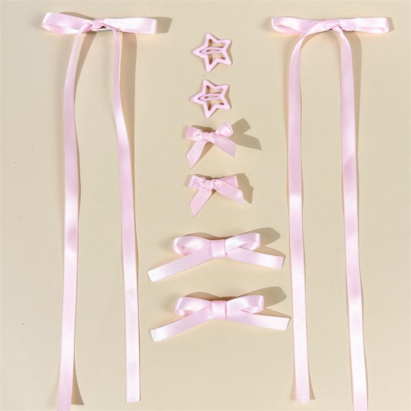 Stylish Butterfly Hair Ribbon Accessory Elegant Hairpin Fashion Hair Clip For Braids And Ponytails In Multiple Color