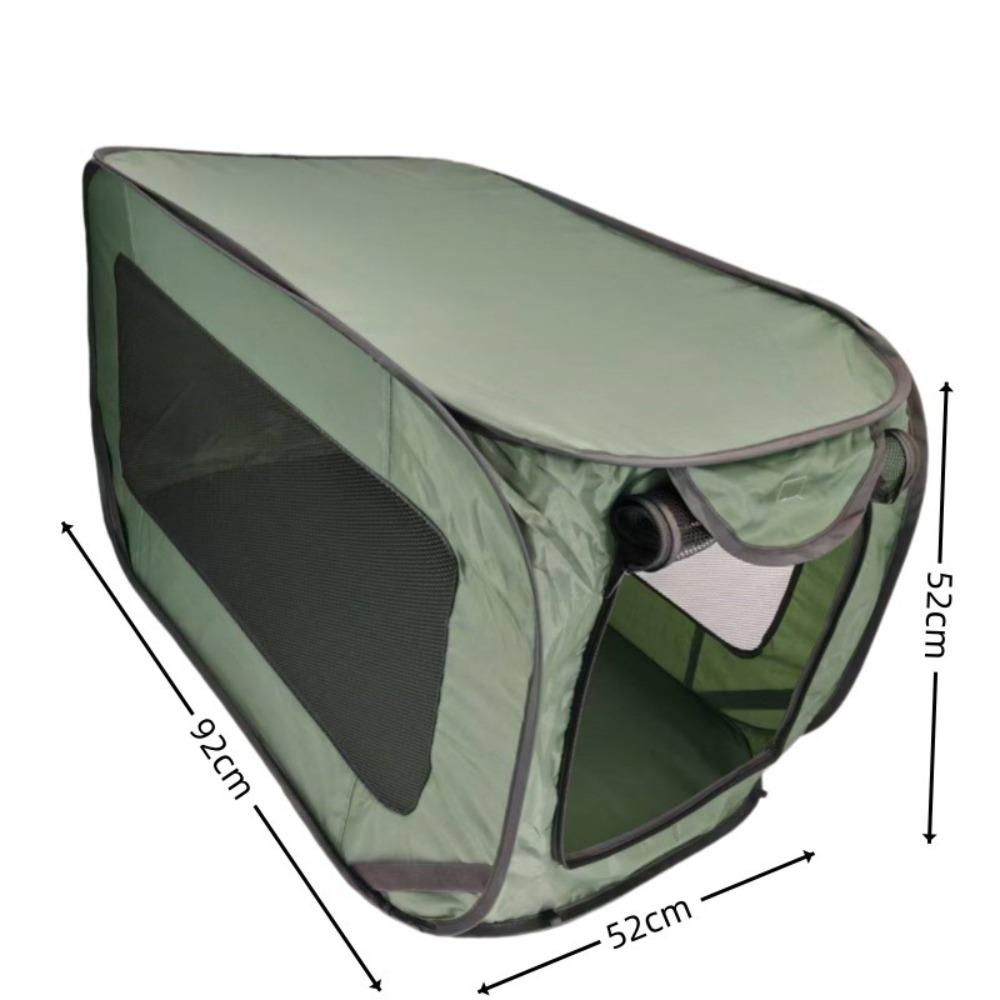 Breathable Mesh Dog Travel Crate Foldable Portable PET Carrier PET Car Travel Cage Puppies темно-зеленого