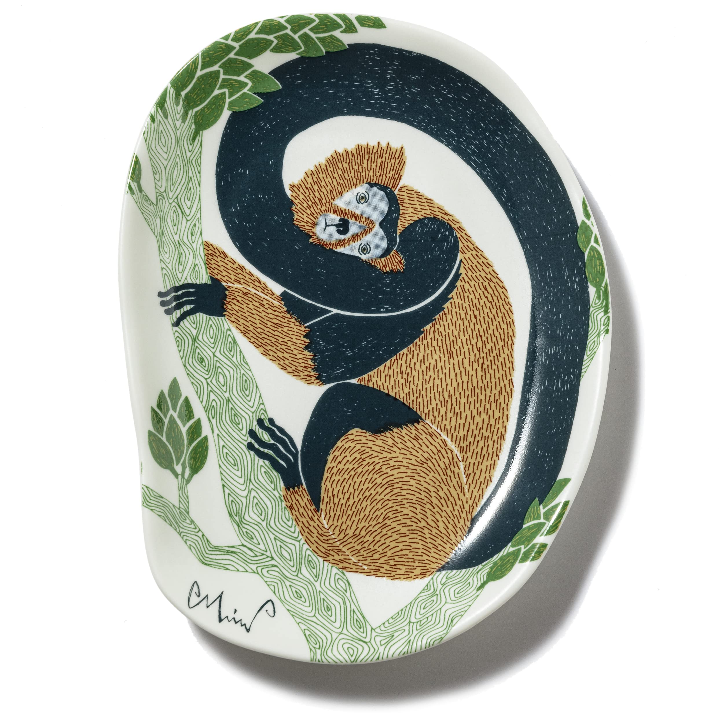 

Кусуноки Монори [moritaMiW] Маленькая тарелка Морин ветка обезьяны [M-68387-00-2] Сделано в Японии