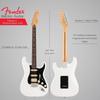 Fender Player II Stratocaster HSS Electric Guitar Rosewood Fingerboard Polar White with Soft Case