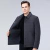 Men's Wool Double-Sided Jacket with Detachable Goose Down Liner - Autumn/Winter 2025 Collection