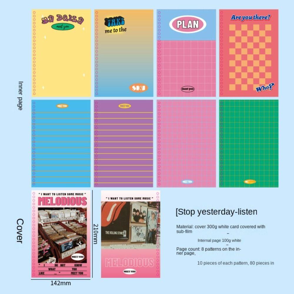 

Loose Leaf Flip Notebook Side Flip Manual Account Book A6 Coil Book Office School Supply no.1