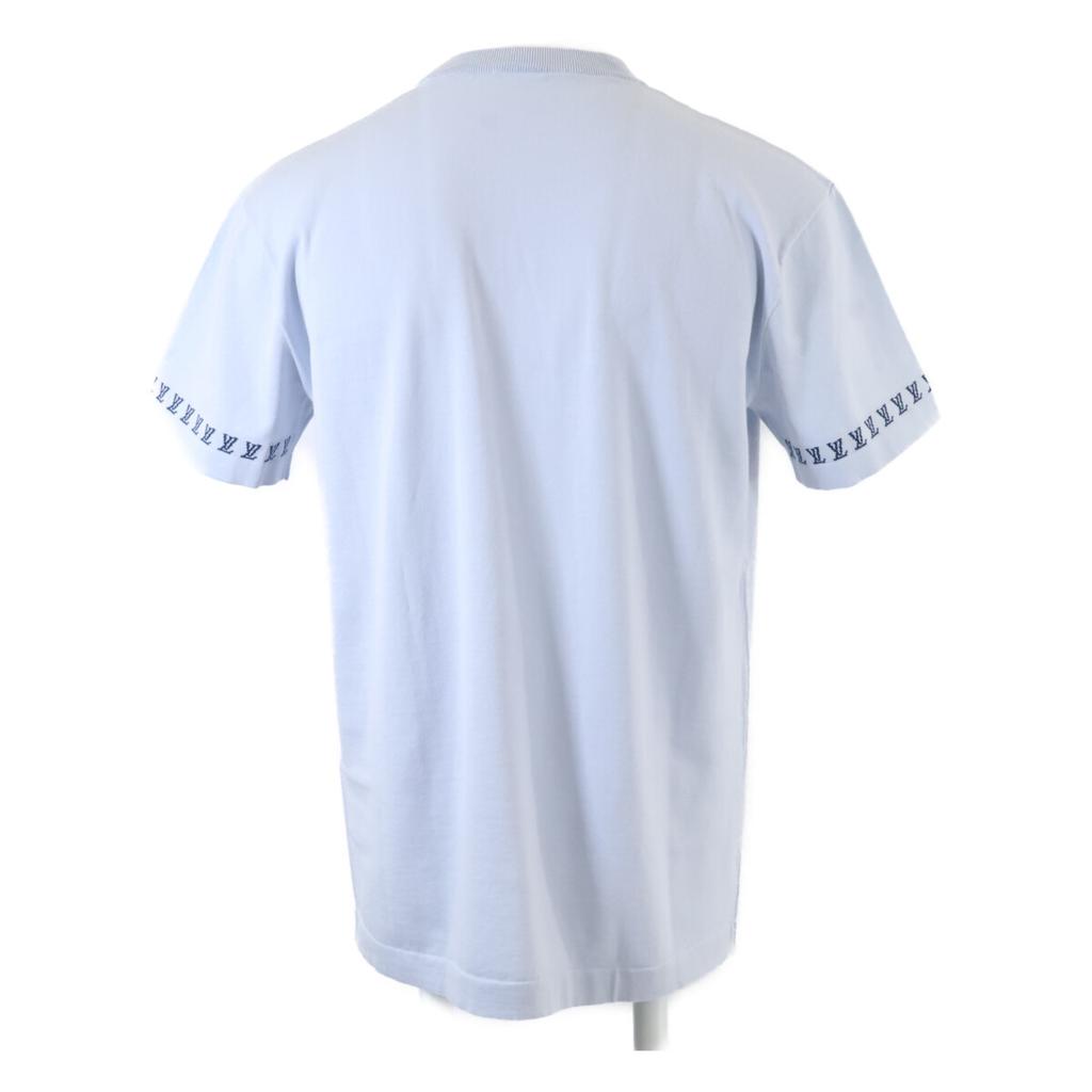 Louis Vuitton Brand New, Unused, Domestically Authorized RM252MQ Z34 HRN47W Signature Cotton Crew Neck T-Shirt Tops S Light blueUsed