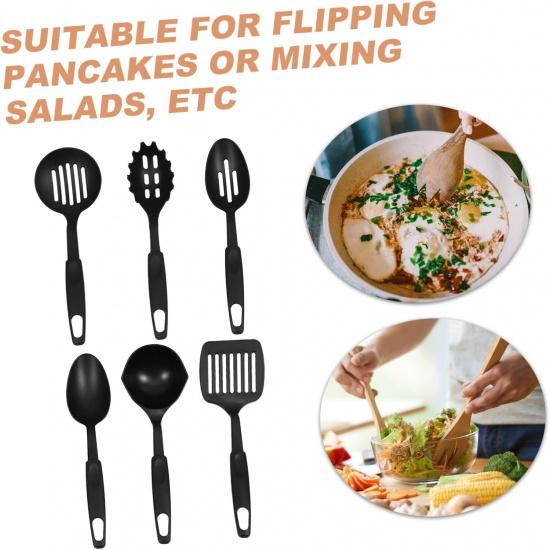 PRETYZOOM 6pcs Nylon Kitchen Utensil Set Heat Resistant Cooking Spoons for Versatile Kitchen Tasks Kitchenware for Stirring Serving and Mixing