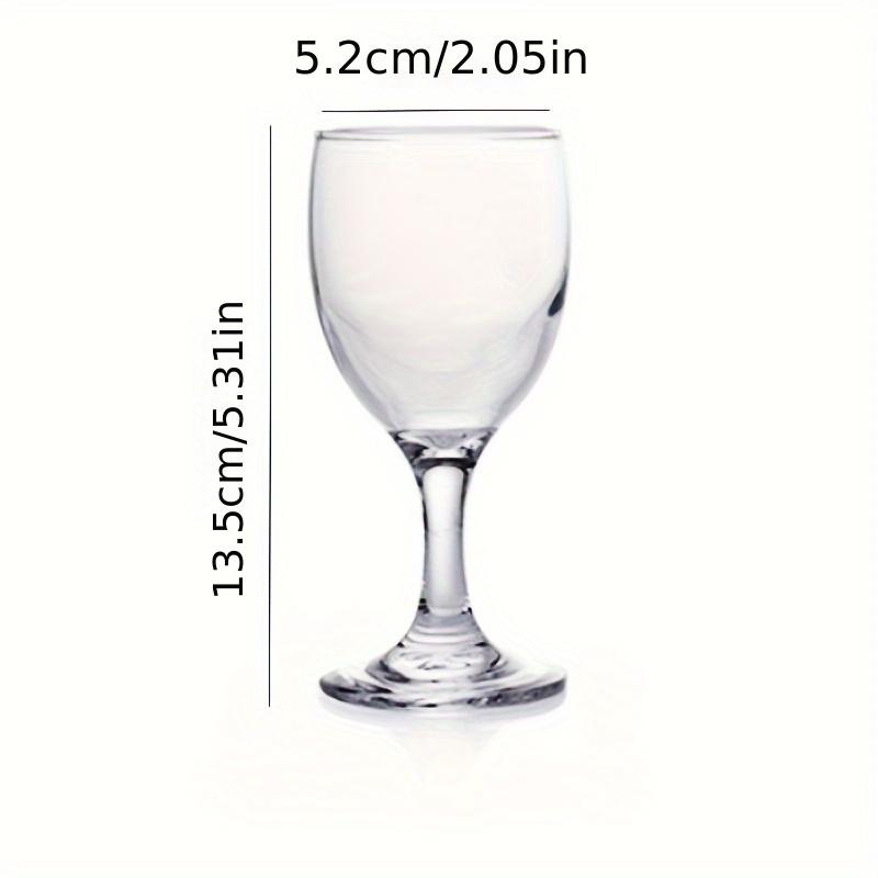 6pcs Classic Wine Glasses Champagne Glasses Gobletes For Scotch Bourbon Whisky Cocktail Cognac Vodka Gin Tequila Liquor For Bar Pub Club Restaurant An