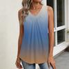 Womens Tank Tops Sleeveless Loose Fit Tops V Neck Pleated Shirts Basic Tees