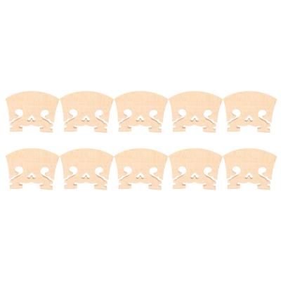 10PCS 44 Violin Bridge Replacement Heart Shape Maple Wood String Bridge for Baroque Style Violins