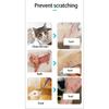 Cat Claw Protector Bath Feeding Bathing Shoes Foot Cover Anti-Scratch for Cats Pet Grooming Silicone Paw Nail Cover Boots