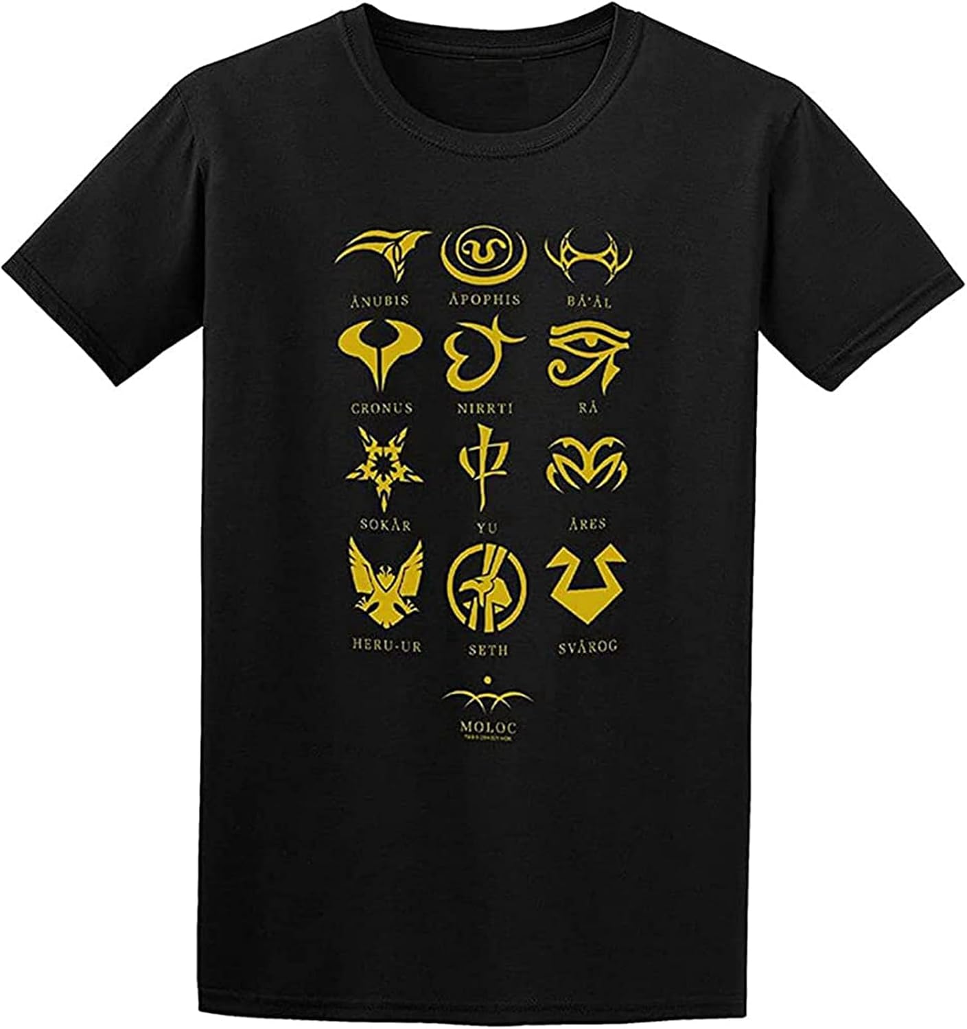 Stargate Goa Uld Character Men T Shirt for Herren 4XL чёрный