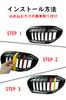 KUNIO BMW 7 Fins Front Grille Trim Cover X3 F25 2011 2015 2016 2017
