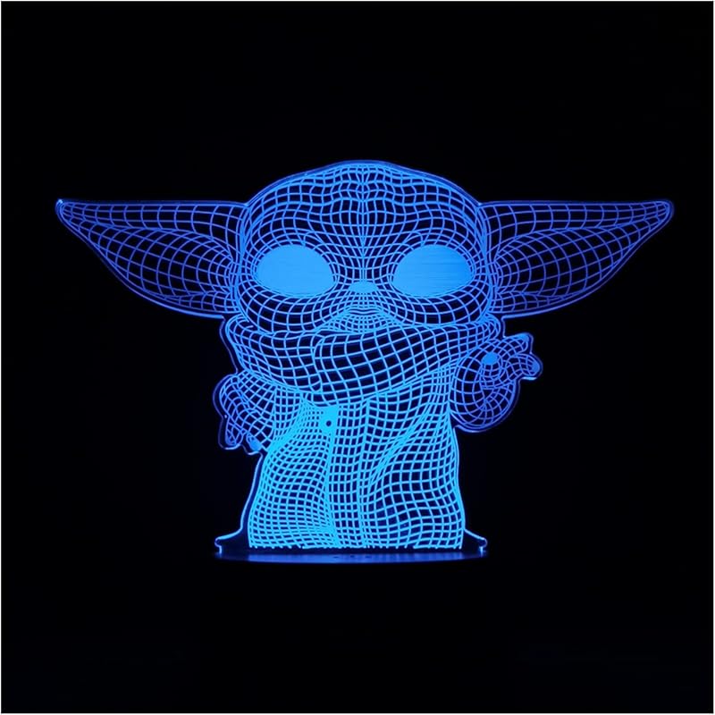 3D Illusion Platform Night Lights Touch Switch 7 Color Change USB Power LED Desk Lamp for Home Decorations or Holiday Gifts