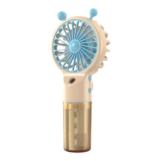 

Spray Fan Cartoon Snail Design Silent Motor Mini Handheld Tabletop Fan with Water Mist Cooling USB Rechargeable Handheld Fan жёлтый