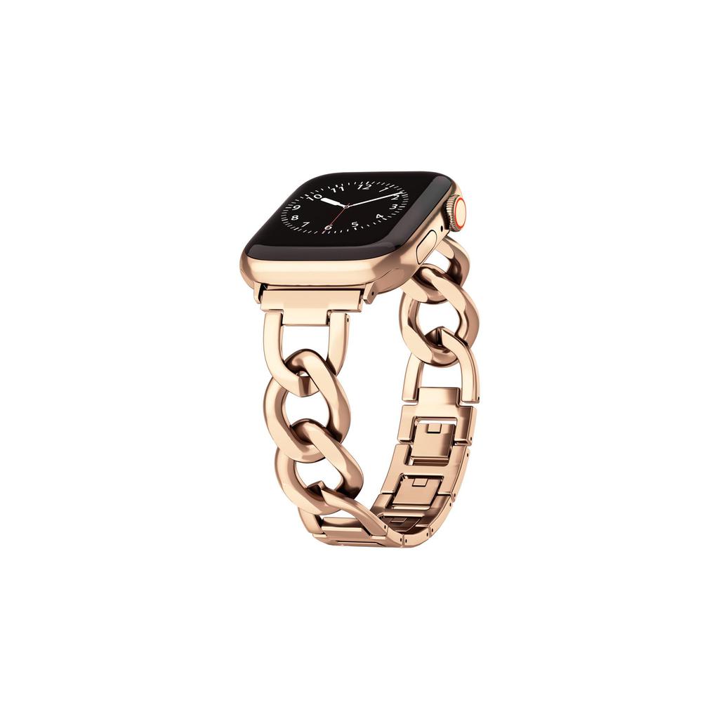 Umweltfreundliches Denim-Metallarmband für Apple Watch Series 1-10, Ultra, SE