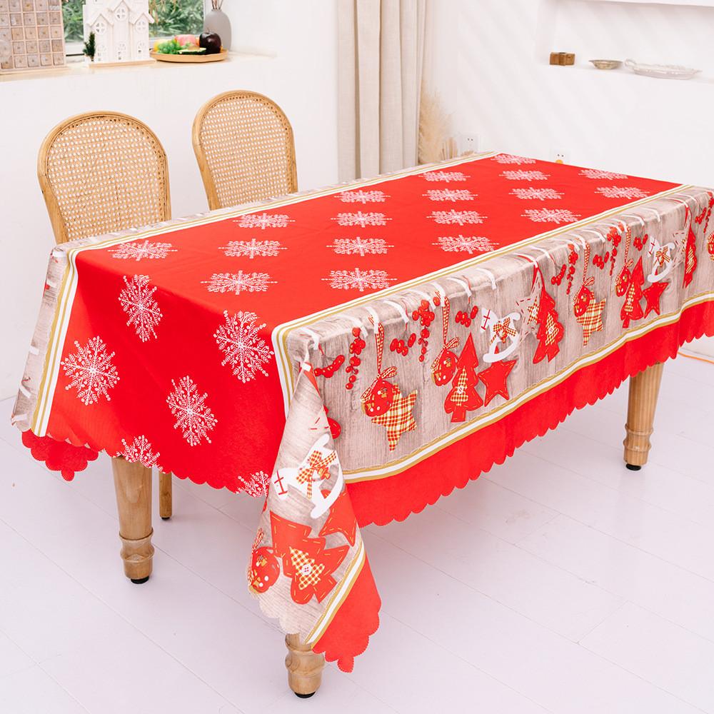 Decoration Christmas Printed Tablecloths Creative Desktop Dress Supplies Up