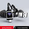 CarPlay Screen Mirroring LED Luminous Spring Retractable Customized Type-C Charging Cable