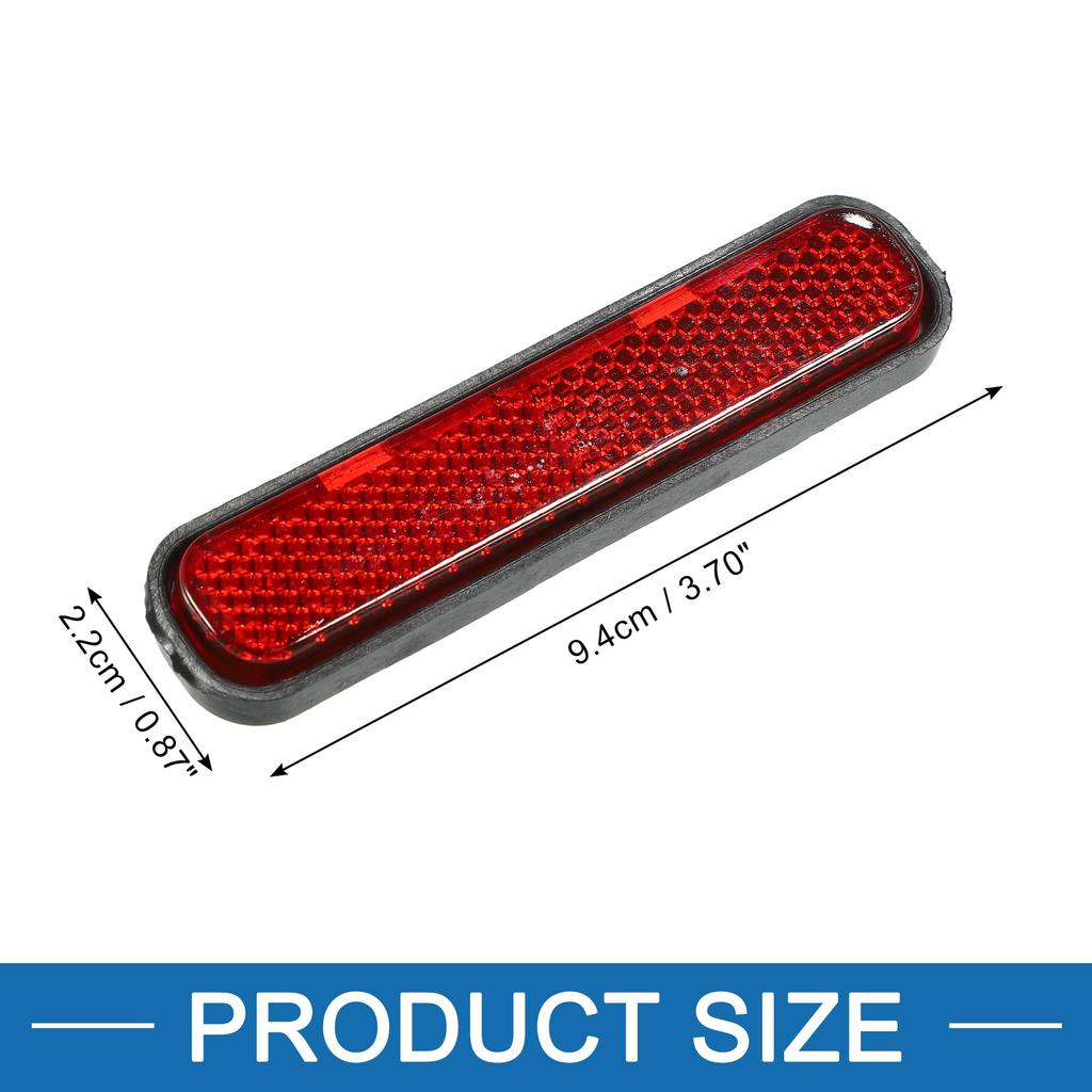 ABSOPRO Motorcykel Skoter Cykel Säkerhet Ekernyheter Självhäftande Plast Röd