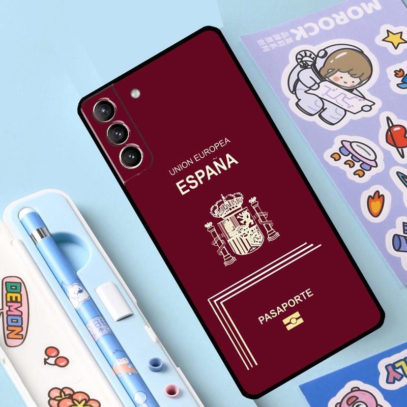 Algerian Russia Serbian Spain Passport Case For Samsung Galaxy S23 S22 Ultra S21 Plus S9 S10 Note 10 20 Ultra S20 S21 FE Cover