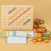 Kid Geoboard Wooden Montessori Education Mathematical Manipulative Block Geometric Pegboard Hand-On Ability Puzzle Sensory Toy
