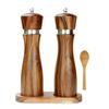Dřevěná solnička a pepřenka Nastavitelná Jednoduchá obsluha Voňavý mlýnek na koření Ořech Nastavitelný mlýnek Dárky k narozeninám