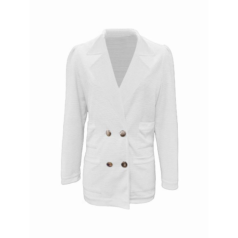 Women S Long Sleeve Corduroy Casual Jacket Solid Color Regular Fit