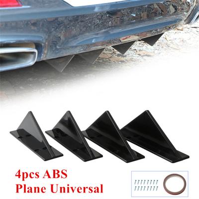 Universal Car SUV Rear Bumper Diffuser Molding Shark Fin Spoiler Protector Cover