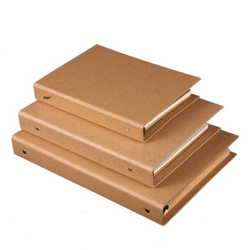 Retro Kraft Paper A4/A5 Ring Binder DIY Photo Album & Notebook Cover