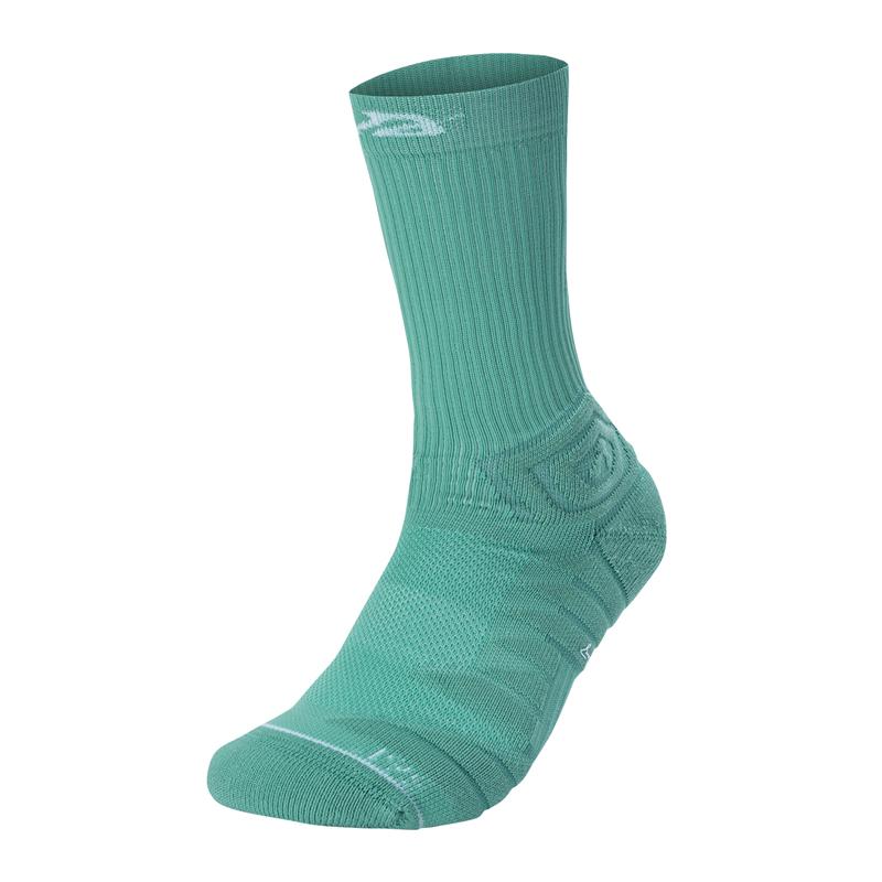 361 Degrees Men Basketball Socks High-top Breathable Professional Sweat Absorbing Training Anti- Slip Long Tube Male Hose 512433
