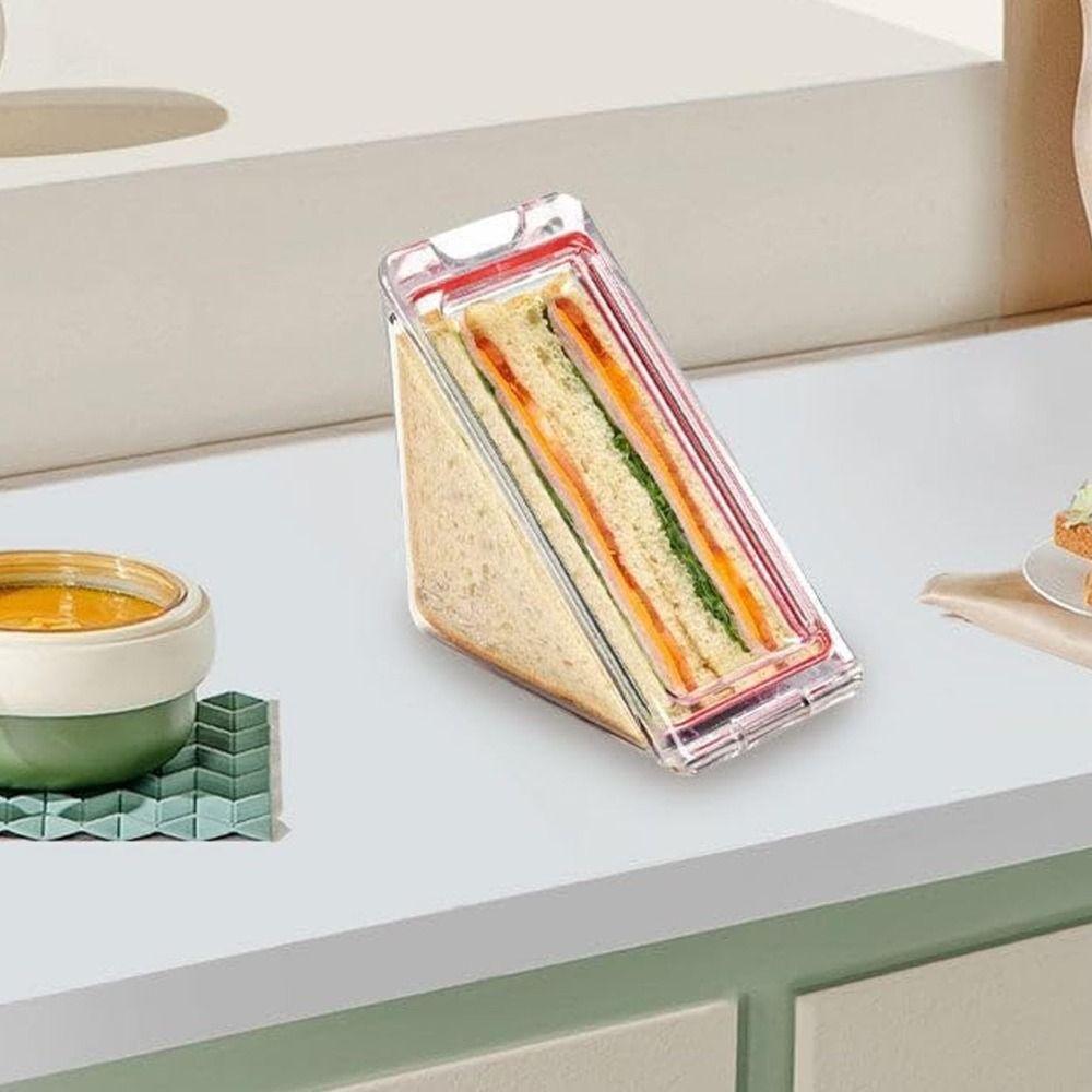Baking Pastry Tools Triangle Sandwich Container Reusable Sandwich Maker Lunch Wedge Boxes  for Kids