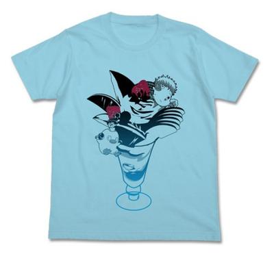 Gintama Yorozuya and Sugar Mass Aqua Blue [COSPA] T-shirt SizeS