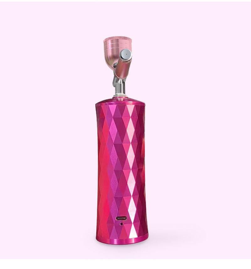 Portable High-Pressure Hydrating Oxygen Injector & Needle-Free Facial Steamer