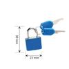 2Set Mini Padlocks Set Luggage Locks with 2 Keys Waterproof Safely Padlock for Backpacks Computer Bags Gym Locker Tool Box Diary Key Lock