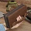 JOGUJOS New Mad Horse Leather Men's Clutch Bag Long Wallet Rfid Anti-theft Brush Genuine Leather Men's Bag