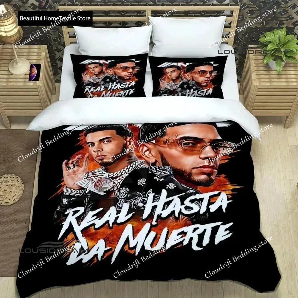 Rapper Anuel AA Printed Bedding Sets Exquisite Bed Supplies Set Duvet Cover Bed Comforter Set Bedding Set Luxury Birthday Gift