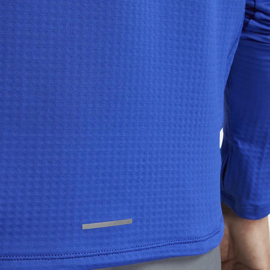 Nike Elemental Solid Color Crew Neck Casual Long Sleeve T-Shirt Men Tops Game-Royal FB8568-480