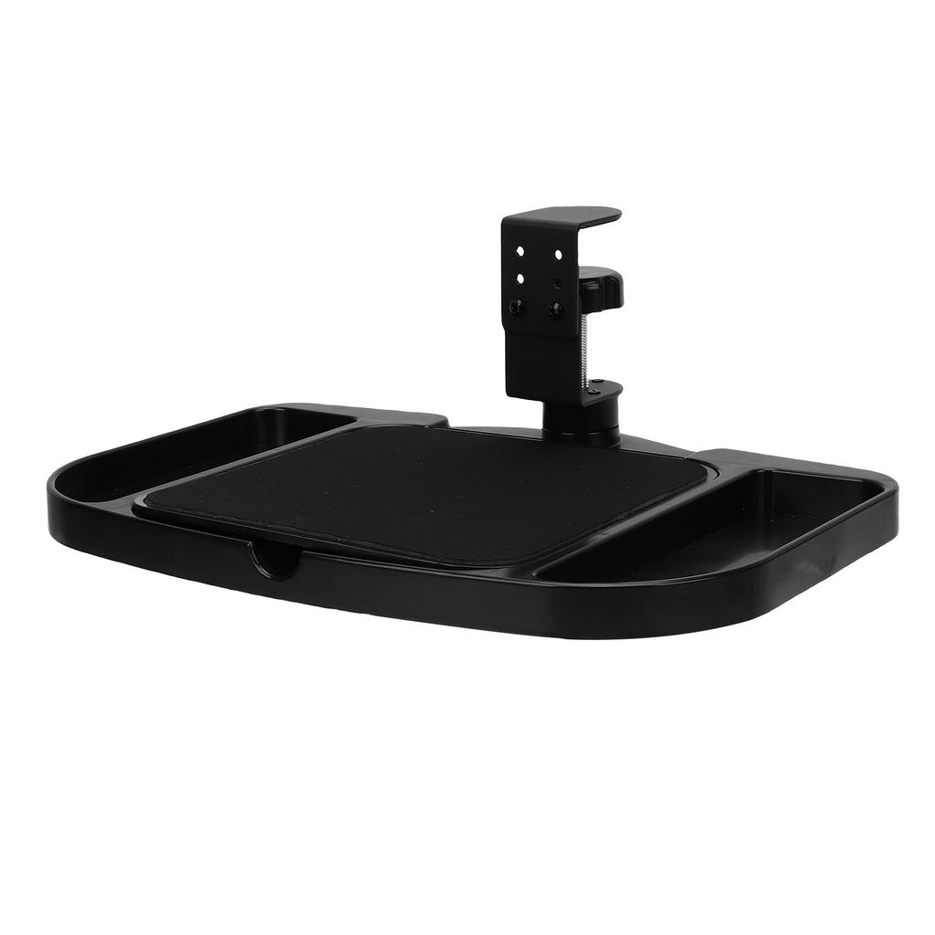 Clamp On Mouse Platform Adjustable Mouse Pad Device Holder Desk Rotating Tray Rest Extension Attachment