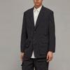 Y-3 Solid Color Pleated Design Nylon Suit Unisex Suit Black H63047
