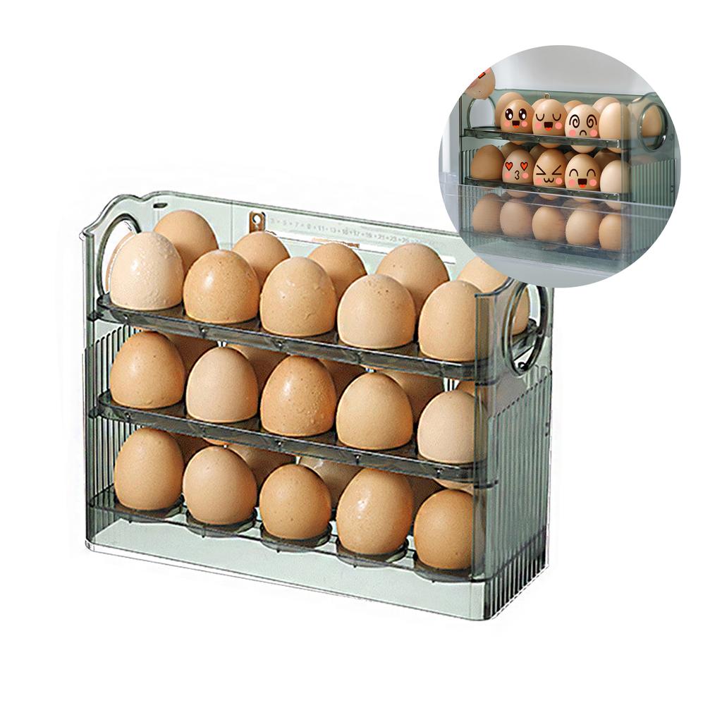 Egg Box Refrigerator Side Door Flip Storage Box Egg Rack Egg Tray